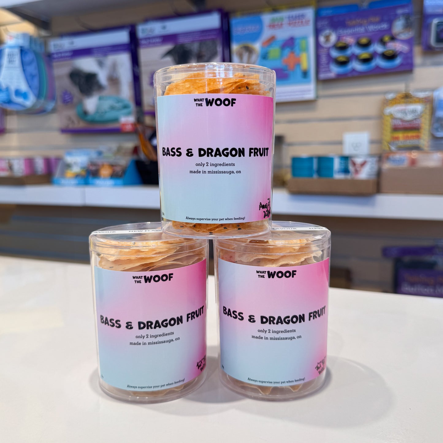 Bass & dragon fruit